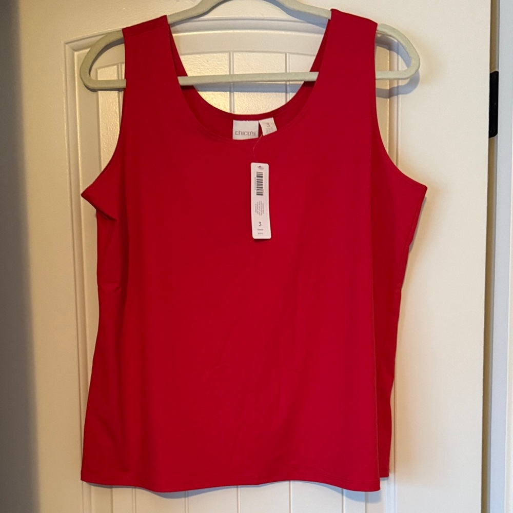 Chico's Vibrant Red Tank Top New